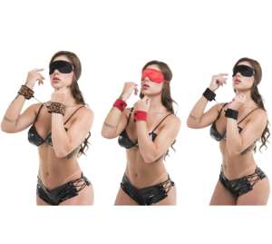 Kit Algema e Venda em Pelucia - Sexy Fantasy