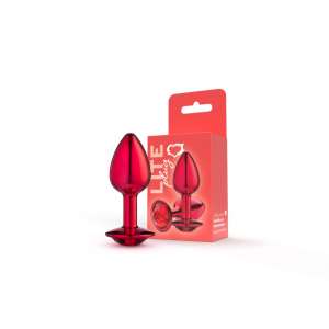 Plug Vermelho P com Pedra Vermelha Lite 6,8 x 3,2cm - Sexy Fantasy