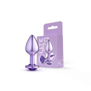 Plug Roxo M com Pedra Roxa Lite 8 x 3,37cm - Sexy Fantasy