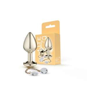 Plug Dourado M com Pingente Lite 8 x 3,37cm - Sexy Fantasy