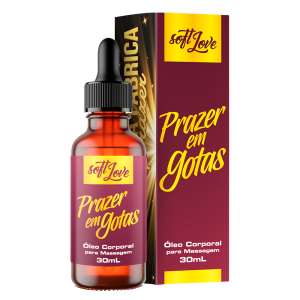 Óleo Corporal Hot Prazer em Gotas 30ml - Soft Love
