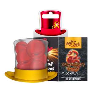 Bolinha Excitante Six Ball Dragon Fire com 6 Unidades - Soft Love