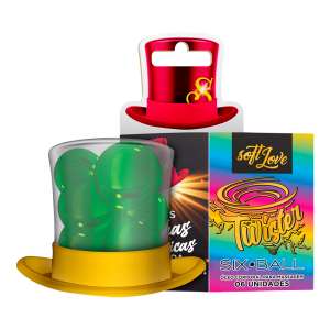 Bolinha Efeito Vibratório e Excitante Six Ball Twister com 6 Unidades - Soft Love
