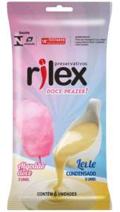 Preservativo Doce prazer 6 unidades (3 unidades leite condensado + 3 unidades algodão doce) - Rilex