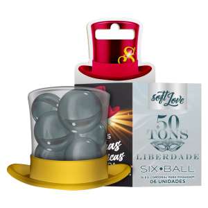 Bolinha Six Ball 50 Tons Liberdade com 6 Unidades - Soft Love