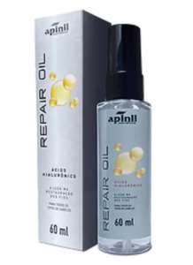 Óleo capilar Repair Oil com ácido hialurônico 60 ml - Apinil