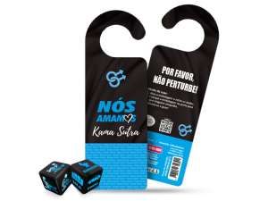 Par de Dados e Aviso de Porta Gay  - Diversão ao cubo