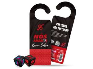 Par de Dados e Aviso de Porta Hétero - Diversão ao cubo