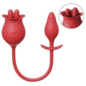 Rosa com Língua Estimuladora de Clitóris e ponto G - SI - Importado