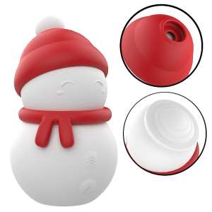 Vibrador de Pulsação com Dedilhar / Tapping - Formato de Boneco de Neve - Snow Baby - S-Hande - Importado