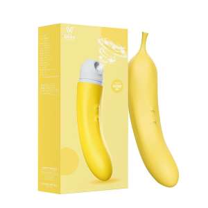 Vibrador de Clitóris com Pulsação - Formato de Banana - Dibe - Importado