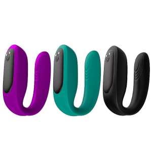 Vibrador de Casal com Controle Remoto - Recarregável - Baud - S-Hande - Importado