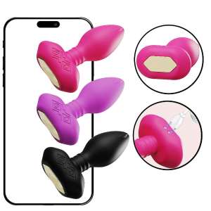 Plug Anal com Vibro e Rotação - À Longa distância - APP - S - Importado