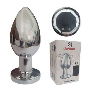 Plug Anal com Vibrador e Controle Remoto - Tamanho M - SI - Importado