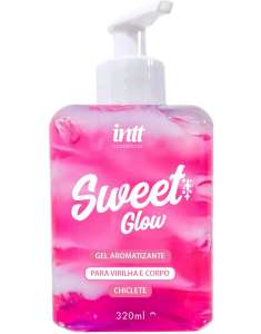 Hidratante corporal beijável Sweet Glow chiclete 320 ml - Intt