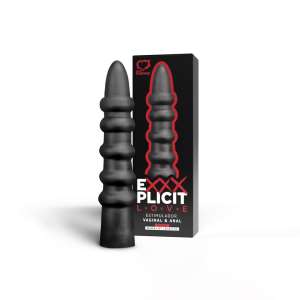 Estimulador Vaginal e Anal Exxxplicit Love Black List Maciço 21 x 3,5 cm - Sexy Fantasy