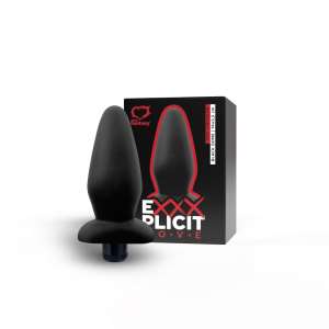 Estimulador Vaginal e Anal Exxxplicit Love Black Dome com Vibro 14 x 5,5 cm - Sexy Fantasy