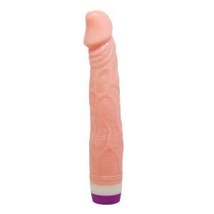Prótese 20 x 4 cm  com Vibrador Interno Dildo 2 - Importado