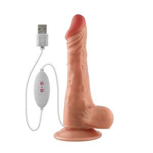 Prótese Realística Rotativa com Vibração - 20,0 x 3,9 - Importado