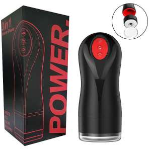 Masturbador Lanterna 2 Tampas 3 em 1 Recarregável - Importado