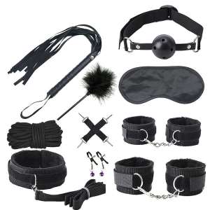 Kit Sado Black Wolf Preto - Importado