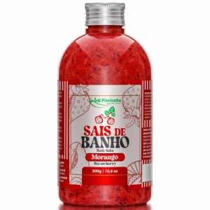 Sais de banho 300g - Aroma: Morango  - La Pimienta