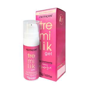 Gel Eletrizante Tremilik - Sabor Momozin (Morango com Chantilly Picante) 15g - Feitiços Aromáticos