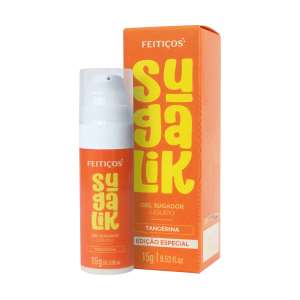 Excitante Líquido Sugalik 3 em 1 (Pulsação / Sucção / Refrescância) - 15g - Sabor: Tangerina - Feitiços Aromáticos