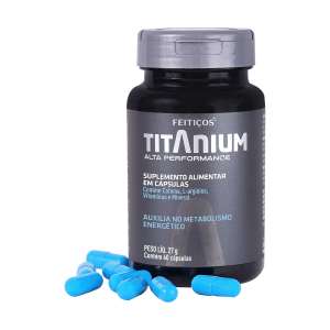 Suplemento Alimentar Masculino Titanium Alta Performance com 60 Cápsulas  - Feitiços Aromáticos