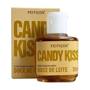 Gel Beijável Candy Kiss Doce de Leite Hot 35ml  - Feitiços Aromáticos