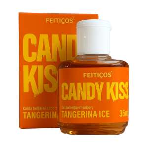 Gel Beijável Candy Kiss Tangerina Ice 35ml  - Feitiços Aromáticos