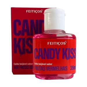 Gel Beijável Candy Kiss Frutas Vermelhas Hot 35ml  - Feitiços Aromáticos