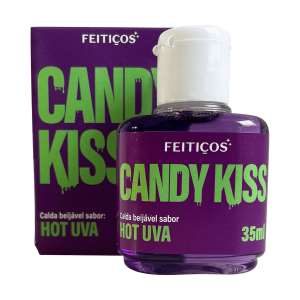 Gel Beijável Candy Kiss Uva Hot 35ml - Feitiços Aromáticos