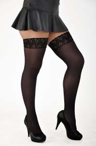 Meia Fina 7/8 Rendada - Perrutêxtil