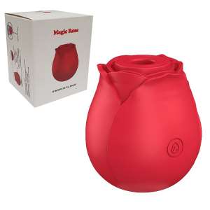 Rosa Estimuladora de Clitóris com Pulsação Magic Rose - Importado