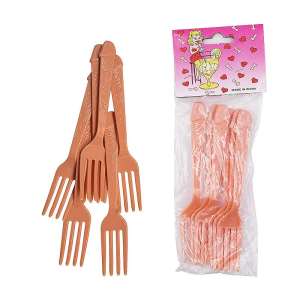Kit com 6 - Garfos em formato de Pênis - Importado
