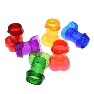 Kit com 6 Copos de Shot - Formato de Pênis - Importado