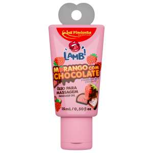 Gel Beijável Lamb 15ml - Sabor: Morango com Chocolate - La Pimienta