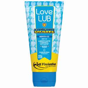 Lubrificante beijável Lapilove Love Lube - 60g - Sabor: Menta Ice - La Pimienta