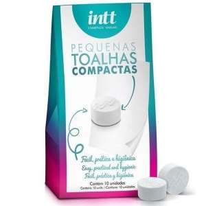 Pack com 3 unidades do produto Toalhas Higienizadoras Compactas 10 unidades  - Intt