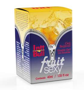 Pack com 3 unidades do produto Gel comestível Fruit Sexy Bull (inspirado no sabor de Red Bull) 40ml - Intt