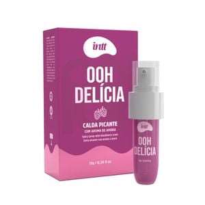 Pack com 3 unidades do produto Calda Picante Beijável Ooh Delícia 11g - Sabor: Amora - Intt