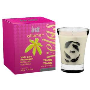 Pack com 3 unidades do produto Vela para Massagem Allumer Aromatizada 40g - Aroma: Ylang Ylang - Intt