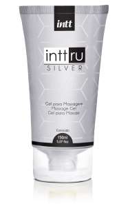 Pack com 3 unidades do produto Gel para massagem / Lubrificante Intt ru Silver - Intt