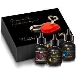 Pack com 3 unidades do produto Kit Meu Primeiro Anal (dessensibilizante + gloss + lubrificante) - Intt