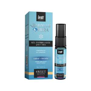 Pack com 3 unidades do produto Excitante Vibratório de Chiclete Babalub Vibra by Carla Geane 15g - Efeito: Ice - Intt