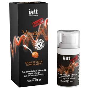 Pack com 3 unidades do produto Vibrador líquido Vibration Doce de Leite 17g - Intt