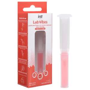Pack com 3 unidades do produto Lubrificante Íntimo Com Aplicador Lub Vibes 5g - Sabor: Morango - Intt