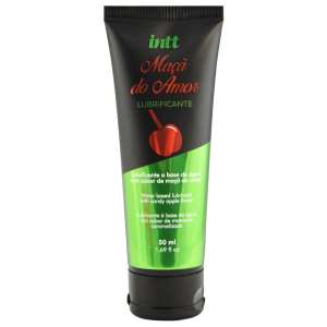 Pack com 3 unidades do produto Lubrificante beijável Maça do Amor 50 ml - Intt