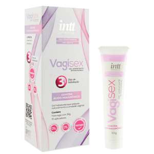 Pack com 3 unidades do produto Vagisex hidratante intravaginal (10 aplicadores) 30g - Intt